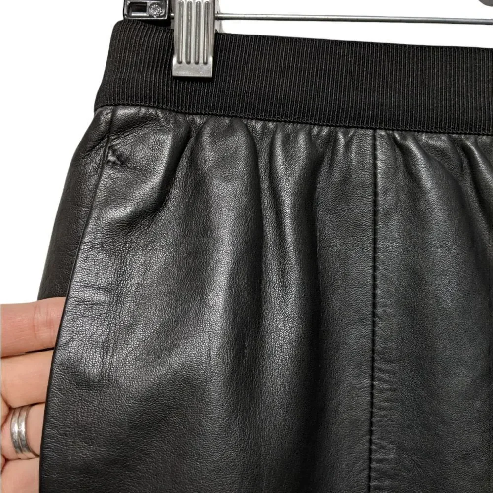 ANN TAYLOR LOFT Leather Skirt 0
